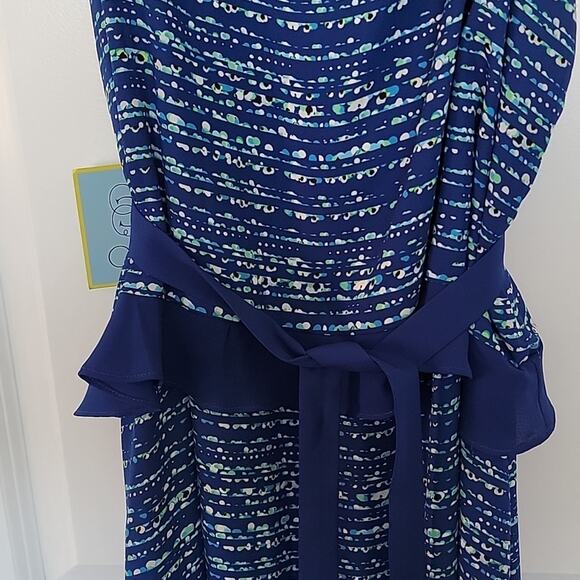 NWT CeCe Playa del Sol Colorful Highlights Mix Ruffle Maxi Dress, 12 - Picture 9 of 11